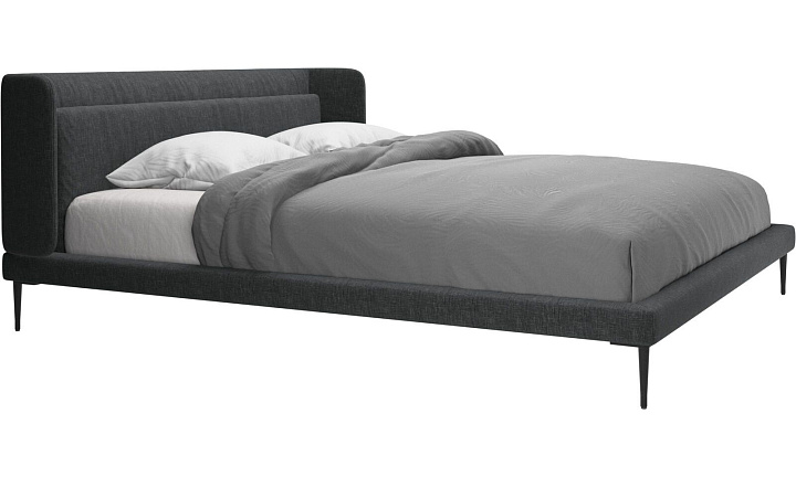 Кровать Austin, без матраса - Napoli 2255 Ткань цвета серого камня -  Под заказ