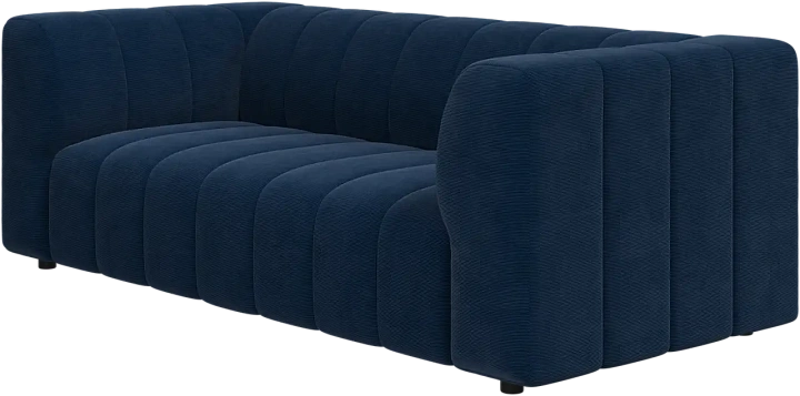 2,5-х местный  диван Bellagio - Skagen 3163 Темно-синяя ткань  -  Под заказ