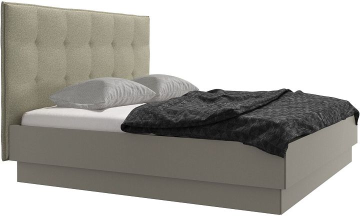 Кровать Lugano с местом для хранения - Lazio 3092 Светло-зеленая ткань  -  Под заказ