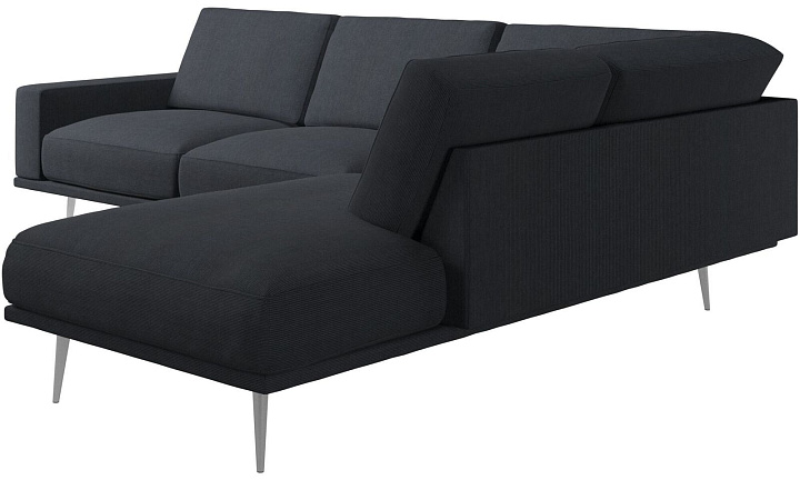 Диван Carlton с модулем для отдыха - Skagen 3164 Стальная ткань  -  Под заказ