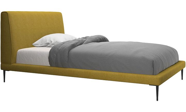 Кровать Arlington, без матраса - Tomelilla fabric 3143 Mustard  -  Под заказ