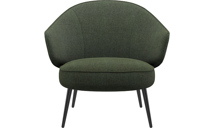 Кресло Charlotte - Lazio 3094 Темно-зеленая ткань  -  Под заказ