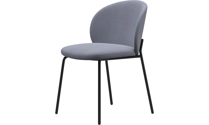 Обеденный стул Princeton - Frisco 2056 Голубая ткань с функцией акваклин  -  Под заказ