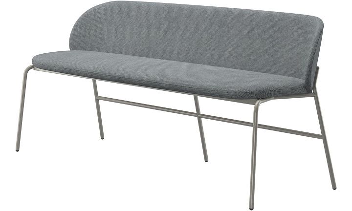Скамейка Princeton - Bresso 3152 Серая ткань  -  Под заказ
