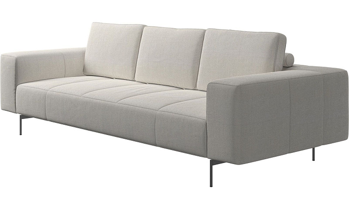 Диван Amsterdam - Lazio 3090 Ткань белого цвета  -  Под заказ