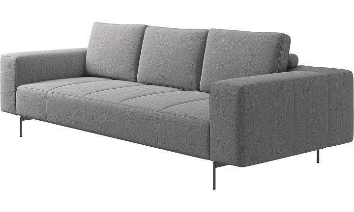 Диван Amsterdam - Bristol 3060 Ткань светло-серого цвета  -  Под заказ